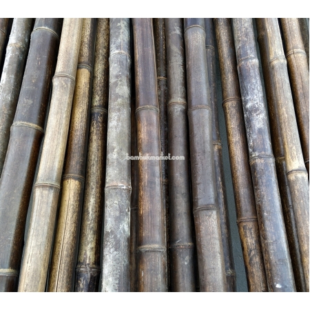Бамбуковый ствол,  Ø4-5см, L 3м, черный, СОРТ 2 - фото 1