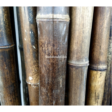 Бамбуковый ствол,  Ø6-7см, L 4м, черный, СОРТ 2 - фото 1