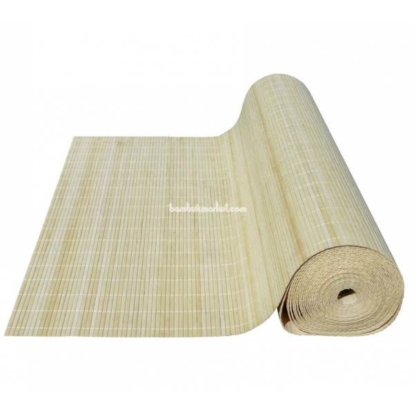Бамбуковые обои, 10х1,8м, натуральные, с нитью, матовый лак, планка  8мм – фото 2