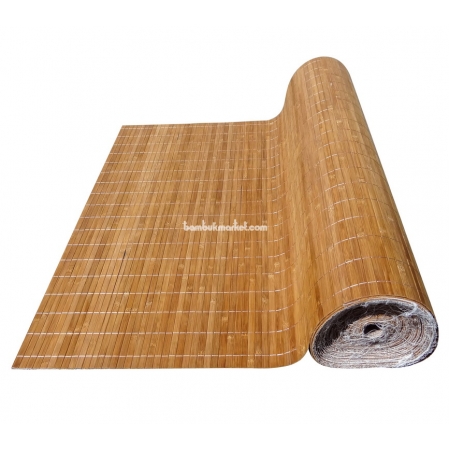 Бамбуковые обои, ширина 2,5м, тонированные, с нитью, матовый лак, планка 12мм - фото 1