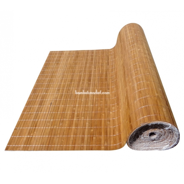 Бамбуковые обои, 10х2,5м, тонированные, с нитью, матовый лак, планка 12мм – фото 10