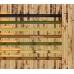 Бамбуковые обои, ширина 2,5м, черепаха желтая, матовый лак, планка 17мм – фото 6